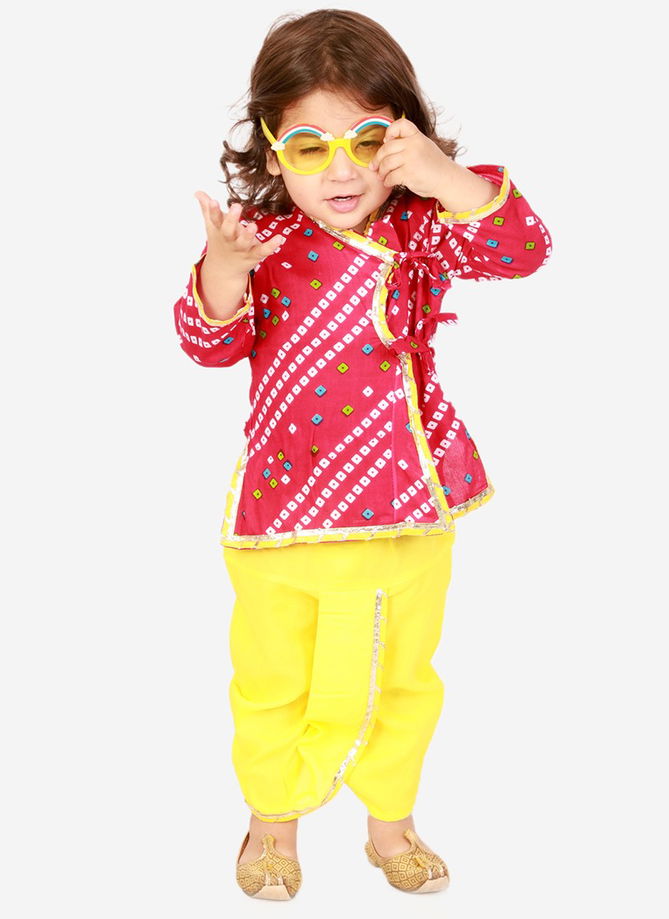 KID1 Krish Festive Wear Pure Cotton Angrakha Wholesale Dhoti Collection